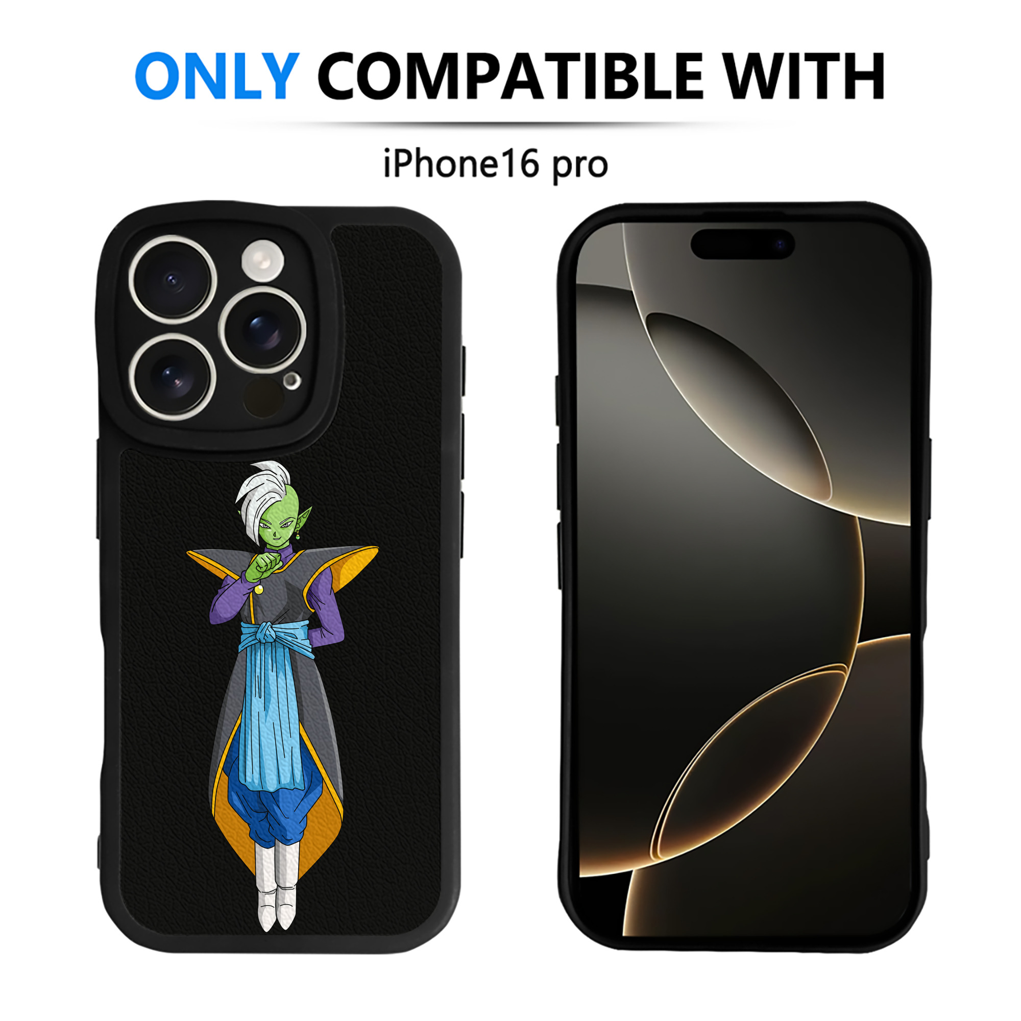 （画像用） ドラゴンボール DRAGON BALL 【iPhone 16シリーズ対応】シリコンスマホケース（レザー調） 材質：シリコン